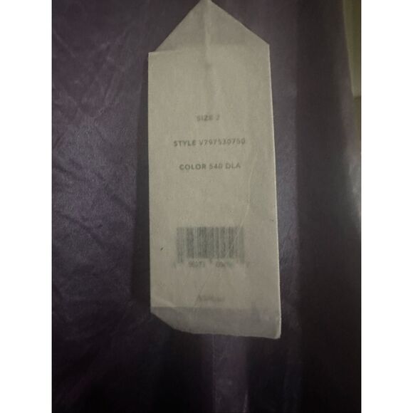 Vince paneled satin skirt in lilac size 4 midi - Picture 6 of 9